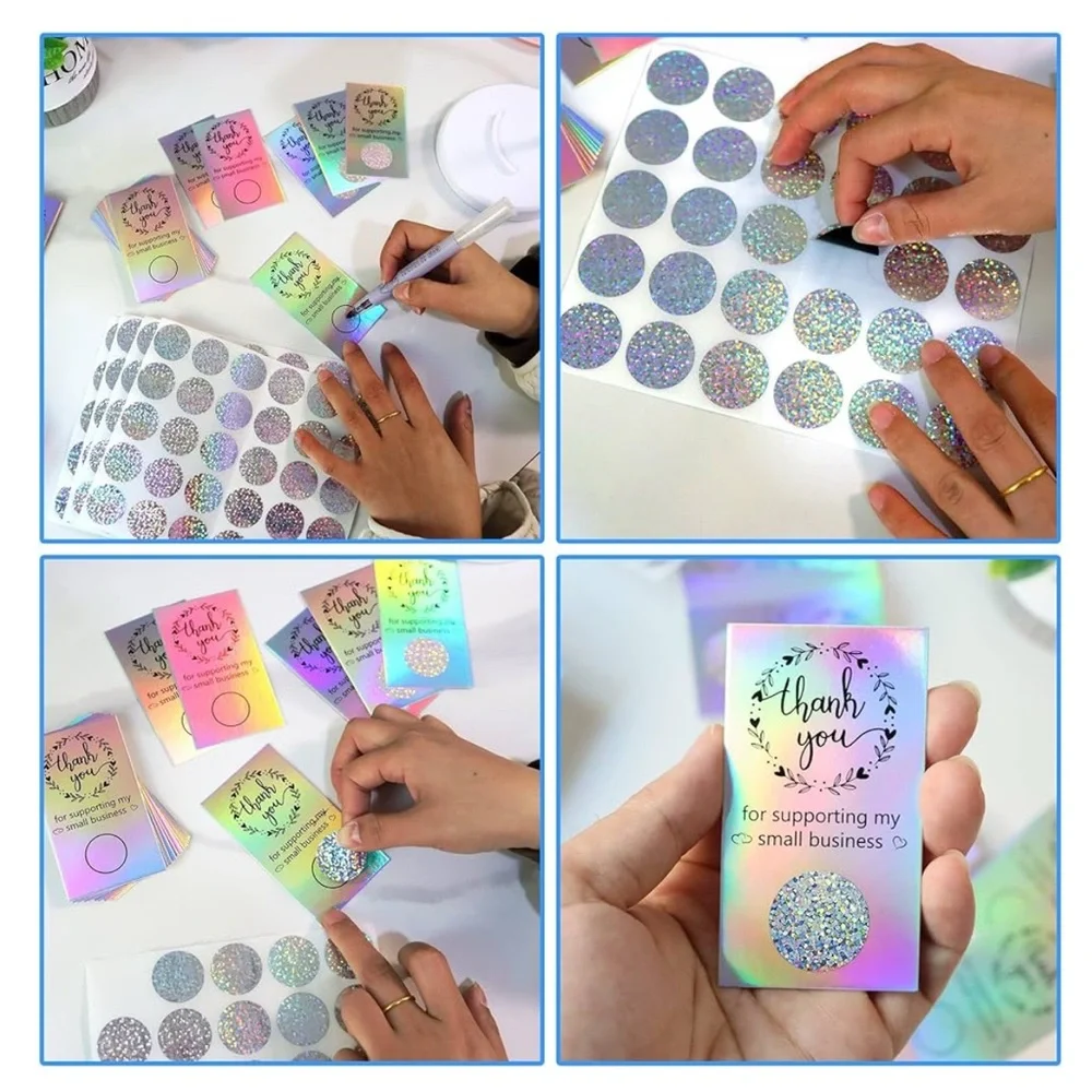 (10)Scratch Off Discount Thank You Cards